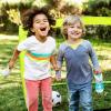 imageMunchkin Flip ampamp Go Toddler Sippy Cup with Straw 12 Ounce Ultra Durable Tritan Material PurpleBlue