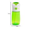 imageMunchkin Flip ampamp Go Toddler Sippy Cup with Straw 12 Ounce Ultra Durable Tritan Material PurpleGreen