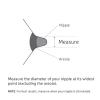 imageMunchkin Flow Nipple Shield  with SeeThru Channel to Watch Milk Flow  Nurse Confidently and Meet Your Breastfeeding Goals Silicone  20mmFlow Sizing Tool