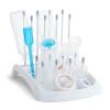 imageMunchkin Fold Baby Bottle Drying Rack  Compact Design Folds Flat for Easy Storage WhiteGrey3 Piece Set