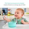 imageMunchkin Gentle Dip Baby Spoons for Self Feeding and Baby Led Weaning 3 Pack PinkPurpleBlueGreen
