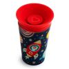 imageMunchkin Glow in The Dark Toddler Sippy Cup with Miracle 360 Spoutless Spill Proof Drinking Edge 9 Ounce Camping YellowAstronaut