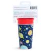 imageMunchkin Glow in The Dark Toddler Sippy Cup with Miracle 360 Spoutless Spill Proof Drinking Edge 9 Ounce Camping YellowAstronaut