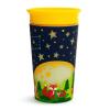 imageMunchkin Glow in The Dark Toddler Sippy Cup with Miracle 360 Spoutless Spill Proof Drinking Edge 9 Ounce Camping YellowCamping