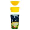imageMunchkin Glow in The Dark Toddler Sippy Cup with Miracle 360 Spoutless Spill Proof Drinking Edge 9 Ounce Camping YellowCamping