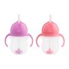 imageMunchkin Happy Snacker Toddler Cups and Snack Containers  7oz Any Angle Weighted Straw Trainer Cup and 9oz Snack Catchers PurplePinkPinkPurple
