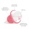 imageMunchkin Happy Snacker Toddler Cups and Snack Containers  7oz Any Angle Weighted Straw Trainer Cup and 9oz Snack Catchers PurplePinkPinkPurple