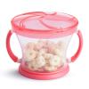 imageMunchkin Happy Snacker Toddler Cups and Snack Containers  7oz Any Angle Weighted Straw Trainer Cup and 9oz Snack Catchers PurplePinkPinkPurple