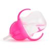imageMunchkin Happy Snacker Toddler Cups and Snack Containers  7oz Any Angle Weighted Straw Trainer Cup and 9oz Snack Catchers PurplePinkPurplePink