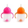 imageMunchkin Happy Snacker Toddler Cups and Snack Containers  7oz Any Angle Weighted Straw Trainer Cup and 9oz Snack Catchers PurplePinkPurplePink