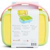 imageMunchkin Lunch Bento Box for Kids and Toddlers Includes Stainless Steel Utensils BPAFree 18 Months and Up BlueGreenYellowYellow