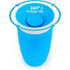 imageMunchkin Miracle 360 Spill Proof Sippy Cups 24 and 10 Ounce 2 Pack Blue  Toddler and Adult SetBlue