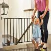 imageMunchkin Push to Close Baby Gate Hardware Mounted Safety Gate for Stairs Hallways and Doors Extends 285quot to 45quot Wide Metal Dark Grey
