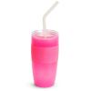 imageMunchkin Sippy Cup for Toddlers Miracle 360 Cup with Straw and Open Sipper Lid Grow with Me Kit 14 Ounce 14 Ounce Pink