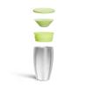 imageMunchkin Sippy Cup for Toddlers Miracle 360 Stainless Steel with Straw Cup and Open Sipper Lid Grow with Me Kit 10 Ounce GreenGreen  Sipper and Straw Lid