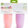 imageMunchkin Sippy Cups for Toddlers 13 Spill Proof Miracle 360 Cup 10 Ounce 2 Pack PinkPurplePinkPurple