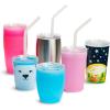 imageMunchkin Sippy Cups for Toddlers 13 Spill Proof Miracle 360 Cup with Straw and Open Sipper Lids 10 Ounce 5pc PinkPurple