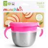 imageMunchkin Snack Stainless Steel Snack Catcher Cup with Lid 9 Ounce Blue 1 PackPink