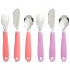 imageMunchkin Splash Toddler Fork Knife and Spoon Utensil Set 6 Pack BlueGreen6 Piece Set