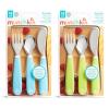 imageMunchkin Splash Toddler Fork Knife and Spoon Utensil Set 6 Pack BlueGreen6 Piece Set