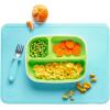 imageMunchkin Spotless Silicone Placemats for Kids 2 Pack BlueGreenLarge