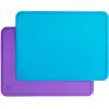 imageMunchkin Spotless Silicone Placemats for Kids 2 Pack BlueGreenLarge