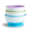 imageMunchkin Stay Put Suction Plates for Baby and Toddler 3 Divided Sections  PinkPurpleBlueGreen