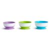 imageMunchkin Stay Put Suction Plates for Baby and Toddler 3 Divided Sections  PinkPurpleBlueGreen