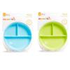 imageMunchkin Stay Put Suction Plates for Baby and Toddler 3 Divided Sections  PinkPurpleBlueGreen