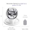 imageMunchkin Vibration Baby Swing Light Grey  BluetoothEnabled Smart Seat with Music Motion and SoundsSwing