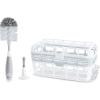 imageMunchkin Baby Bottle ampamp Small Parts Cleaning Set Includes High Capacity Dishwasher Basket ampamp Bristle Bottle Brush Grey3 Piece Set