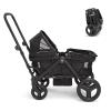 imageMunchkin Collapsible Wagon for Kids Foldable UltraCompact and Lightweight Stroller Wagon AllTerrain Wheels Adjustable Sun Canopy  Holds Up to 2 Passengers BlackStroller Wagon