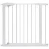 imageMunchkin Easy Close Pressure Mounted Baby Gate for Stairs Hallways and Doors Walk Through with Door Metal White 35x295 Inch Pack of 1White