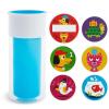 imageMunchkin Miracle 360 Insulated Sippy Cup Includes Stickers to Customize Cup 9 Ounce PurpleBlue