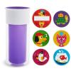 imageMunchkin Miracle 360 Insulated Sippy Cup Includes Stickers to Customize Cup 9 Ounce PurplePurple