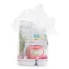 imageMunchkin New Beginnings Baby Gift Set Includes Feeding Utensils Divided Plates Bottle Brush Bath Toy and Teether PinkPink