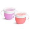 imageMunchkin Snack Catcher Toddler Snack Cups No Spil 2 Pack Containers BlueGreenPinkPurple