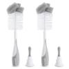 imageMunchkin Sponge Bottle Brush Grey 2 Count Pack of 1Bottle Brush  Grey
