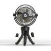 imageMunchkin Stroller Fan  Portable Fan for Travel Baby Gear Accessory with 4 Speeds Flexible Clipon Leg Attachment Rechargeable Battery Black with Multicolored LED LightsBlack