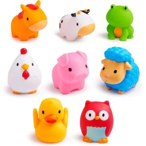 imageMunchkin Baby Bath Toy Squirts for Babies and Toddlers 9 Months and Up Ocean Sea Animals Squirters 8 PackFarm