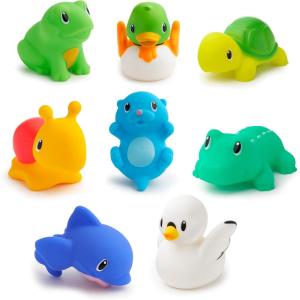 imageMunchkin Baby Bath Toy Squirts for Babies and Toddlers 9 Months and Up Ocean Sea Animals Squirters 8 PackLake