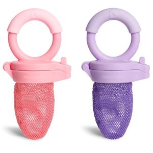 imageMunchkin Baby Feeder for Fresh Food and Fruit 2 Pack CoralPurpleCoralPurple