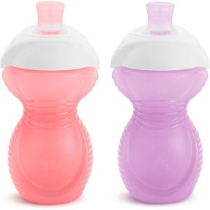 imageMunchkin Click Lock Bite Proof Sippy Cup 9 Ounce2 Count Pack of 1 Plastic BlueGreenPinkPurple