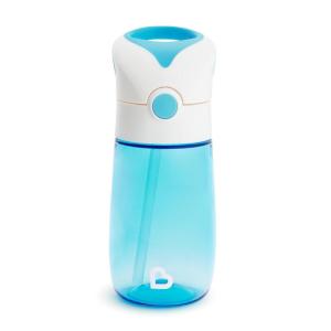 imageMunchkin Flip ampamp Go Toddler Sippy Cup with Straw 12 Ounce Ultra Durable Tritan Material PurpleBlue