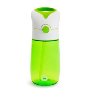 imageMunchkin Flip ampamp Go Toddler Sippy Cup with Straw 12 Ounce Ultra Durable Tritan Material PurpleGreen