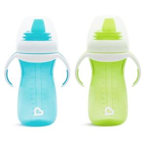 imageMunchkin Gentle Transition Sippy Cup with Trainer Handles 10 Ounce BlueBlueGreen