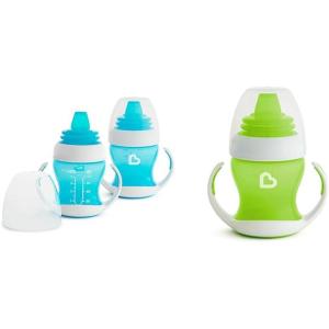 imageMunchkin GentleTM Transition Sippy Trainer Cup 4 Ounce 2 Pack with Blue and Green Cups2pk Blue Sippy Trainer Cup