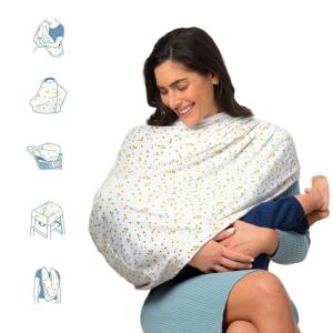 imageMunchkin Milkmakers 5in1 Nursing Cover Hipsteria DotsQuiet Skies