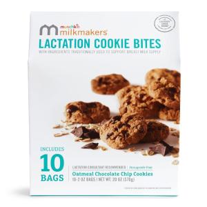 imageMunchkin Milkmakers Lactation Cookie Bites Chocolate Salted Caramel 10 CtOatmeal Chocolate Chip