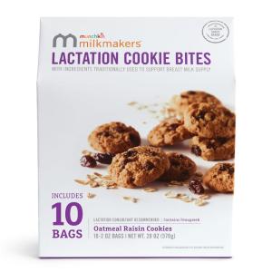 imageMunchkin Milkmakers Lactation Cookie Bites Chocolate Salted Caramel 10 CtOatmeal Raisin